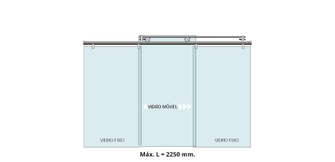 Opções de montagem sistema PCR-7210D /E.