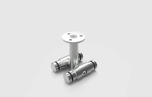 AFCAMÕES APC-7171, União tubular dupla para fixação ao teto. Para tubo de ø25 mm.