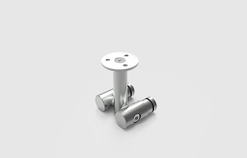 AFCAMÕES APC-7172, União tubular dupla para fixação ao teto. Para tubo de ø25 mm.