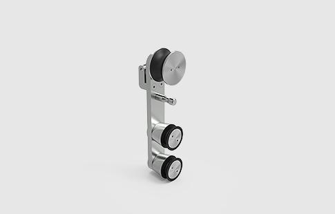 AFCAMÕES APC-7501, Roldana de ø45 mm, com fixação vertical para tubo / varão de ø25 mm.