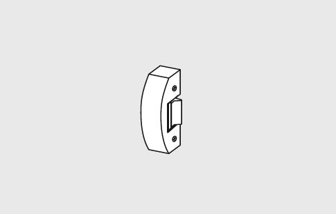 AFCAMÕES ABA-1020, Testa eléctrica para as barras Antipânico BAP-6100 e 6300 para portas standard com uma sobreposição até 24 mm