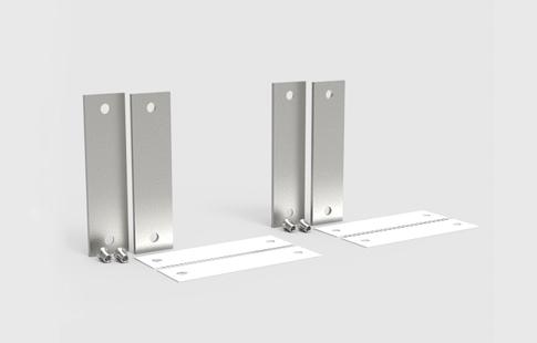 AFCAMÕES ABA-1030, Kit para montagem em portas de vidro das barras antipânico BAP-6100 com um ponto de fecho, sem puxador exterior.