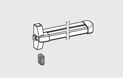 AFCAMÕES ABA-1042, Acessório com 1 ponto de fecho, modular, para portas standard com larguras até 1000 mm.
