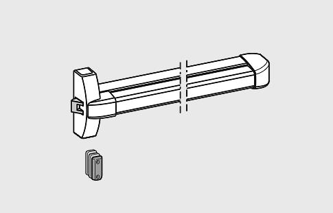 AFCAMÕES ABA-1043, Acessório com 1 ponto de fecho, modular, para portas standard com larguras até 1300 mm.