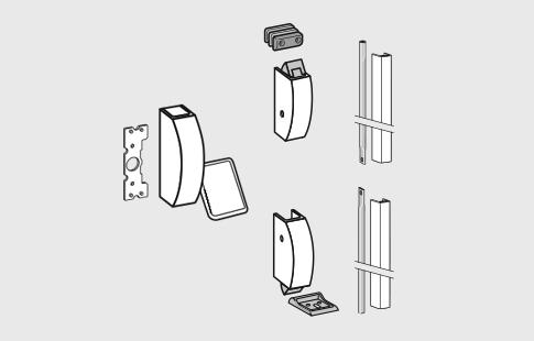 AFCAMÕES ABA-1048, Acessórios BAP-6200 (Exit-Pad), com 2 pontos de fecho, para portas standard com altura até 2270 mm.