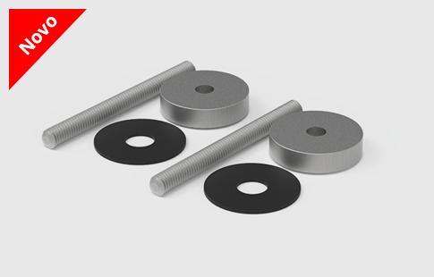 AFCAMÕES ACS-1028VH Acessório para meio puxador H em porta de vidro