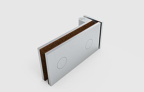 AFCAMÕES DBR-203, dobradiça horizontal de uma aba para parede, com abertura num só sentido a 180º.