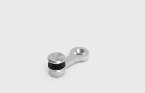 AFCAMÕES SAG-1211, aranha em Aço Inox para fixação a cantos, opção em AISI-316.