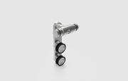 AFCAMÕES APC-7126, União tubular vertical para vidro fixo, para tubo de ø25 mm. Usada quando o vidro fixo é da mesma altura da porta.