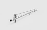 AFCAMÕES APC-7211, Tubo em Inox com ø25 mm e 1.5 mm de espessura para roldana de ø45 mm, com fixação para dois vidros fixos.