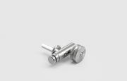 AFCAMÕES APC-7511, União terminal tubular para fixação à parede, com roda para guiar cabo de aço, para tubo / varão de ø25 mm.