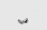 AFCAMÕES APC-9281, União tubular 90º com fixação a vidro fixo a 90º, para tubo de ø20 mm.